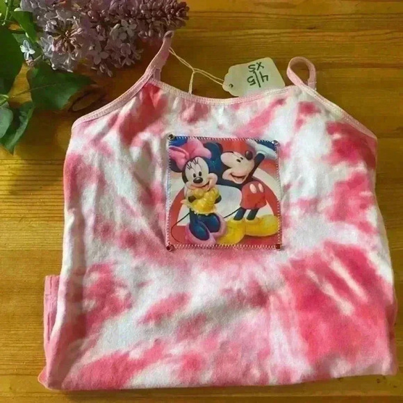 New! Mickey & Minnie Tie dye bundle girls XS - Picture 3 of 4